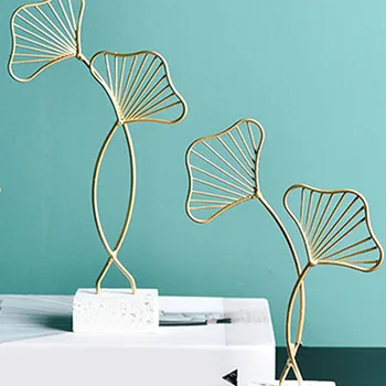 

Metal Handmade Fan Shape Abstract Statue Hotel Living Room Table
