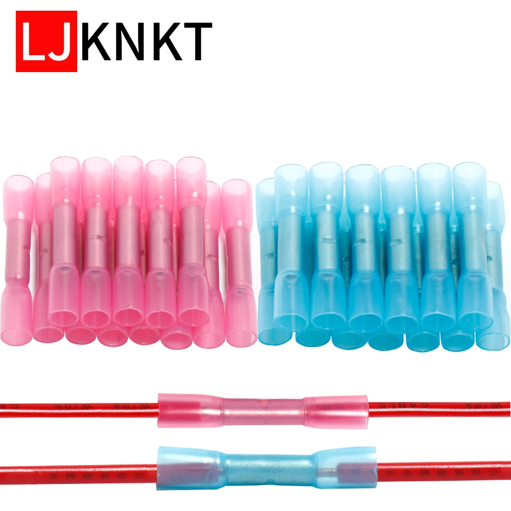 

Waterproof Insulated heat Shrink Crimp wire connectors solder middle Splice Electrical 16-14 22-16AWG BHT1.25 2 Cable Terminals