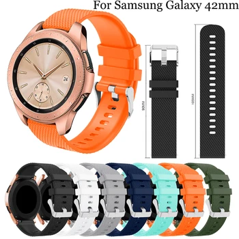

20mm silicone For Samsung Galaxy watch active strap 20mm Correa for samsung galaxy watch 42mm wristband