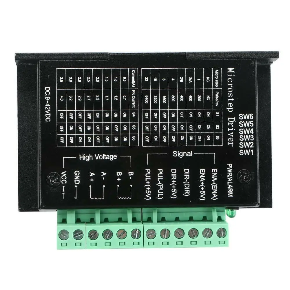 32 сегментов Гибридный привод контроллер 42/57/86 шаговый двигатель 4.0A 42V DC
