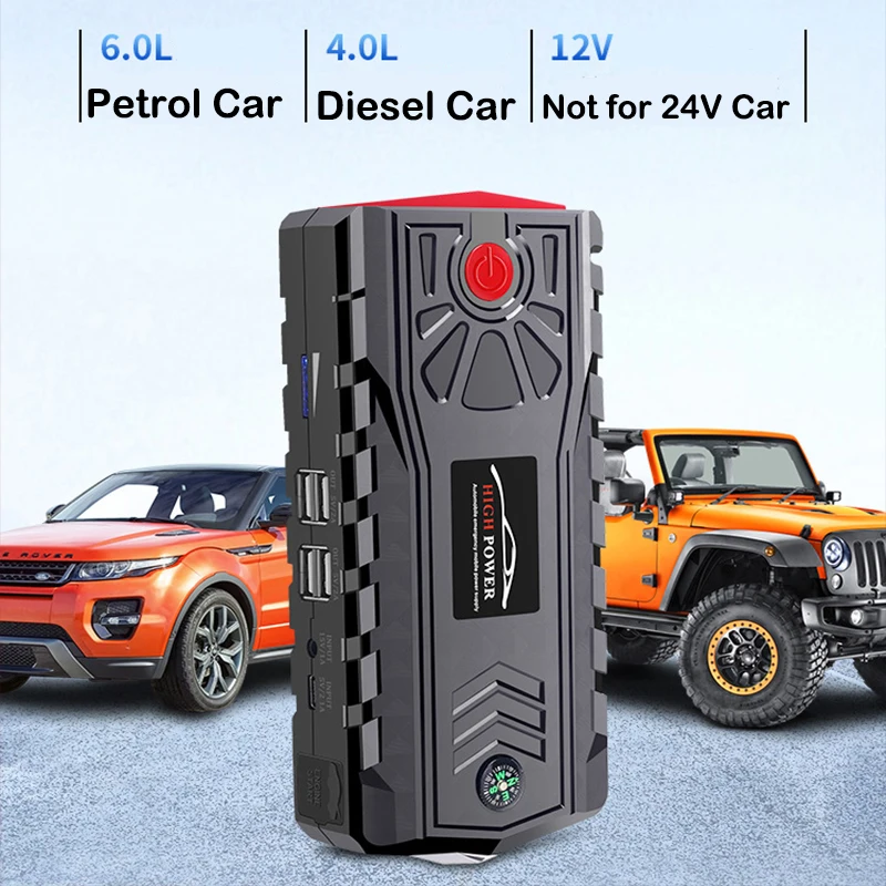 32000mAh Car Jump Starter Power Bank Portable Car Battery Booster Charger 12V Starting Device Petrol Diesel Car Starter Buster pebble power bank