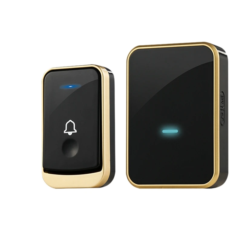 

Waterproof Doorbell Intelligent Wireless Doorbell 300M Remote Smart Doorbell 45 Chimes(Us Plug)