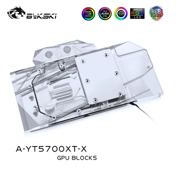 

Bykski Water Block Fit YESTON RX5700XT 8G D6,Copper Full Cover Cooler Support Motherboard Control,A-YT5700XT-X