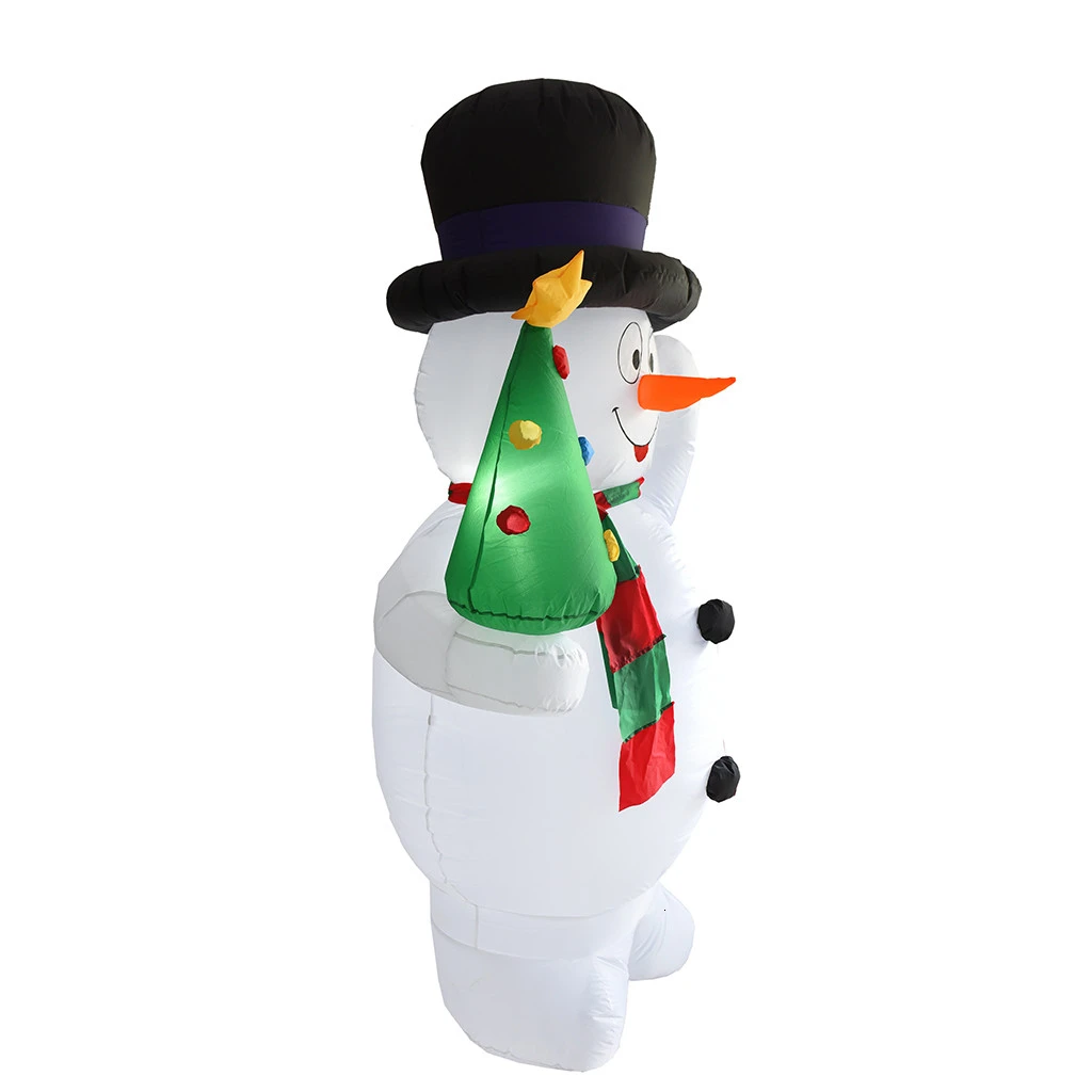 2,4 м гигантский надувной снеговик надувная игрушка Санта-Клаус украшения отель ужин рынок развлечения аксессуары