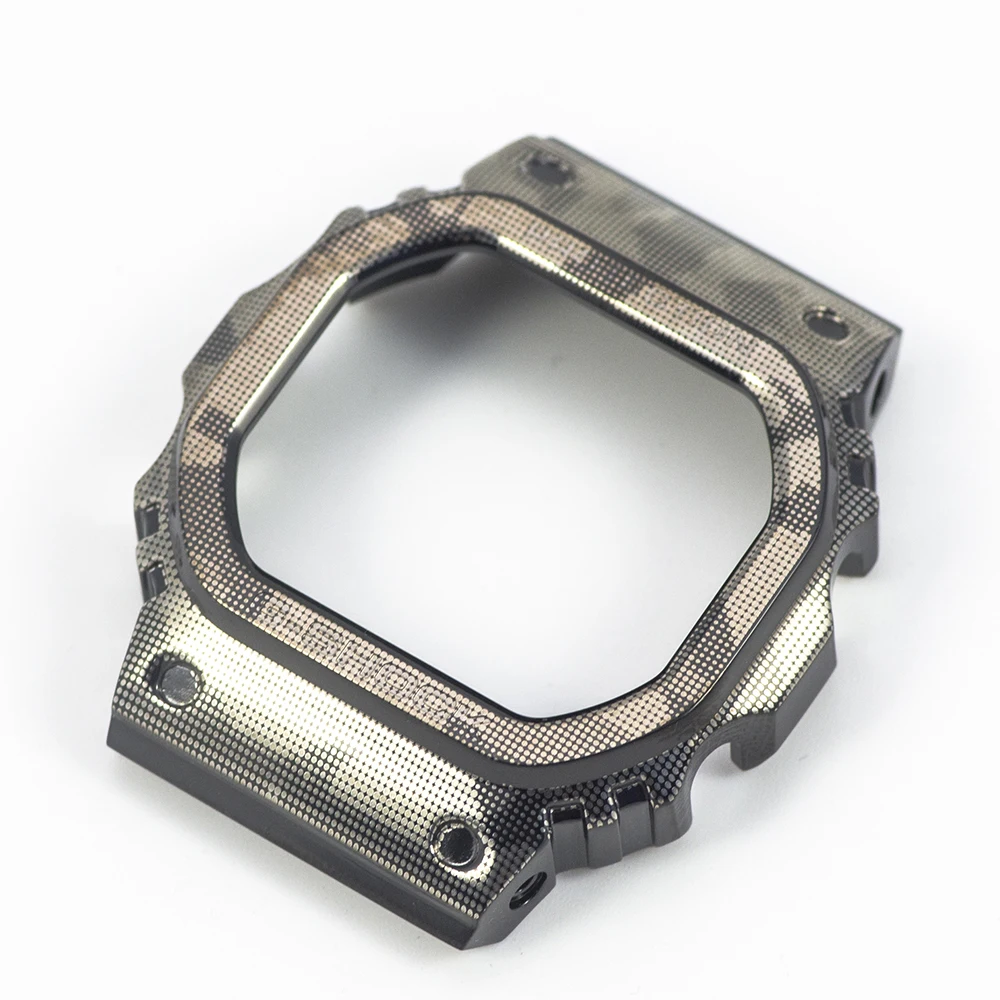 Camouflage Ti Bezel Титановый сплав Камуфляжный узор Супер светильник DW5600/5610 ремешок для часов ободок/Чехол - Цвет ремешка: Camouflage Ti Bezel
