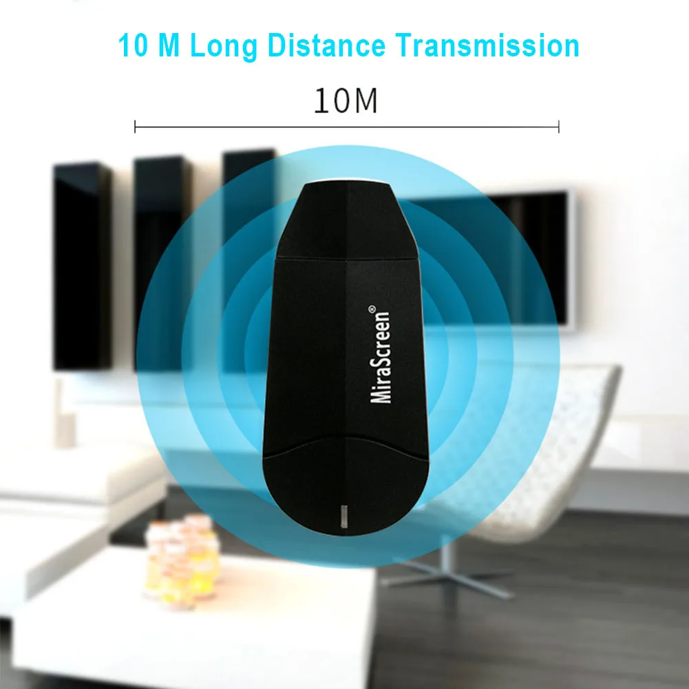 4K Широкая совместимость простое управление для телефона wifi Портативный двухъядерный Бесплатный переключаемый ключ HDTV палка беспроводной дисплей адаптер