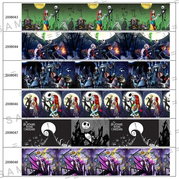 

5 Yards Grosgrain/Satin 25mm/38mm/50mm/75mm All Hallows' Day Ribbon Party Decoration Wrap DIY Crafts Packing Belt 200804