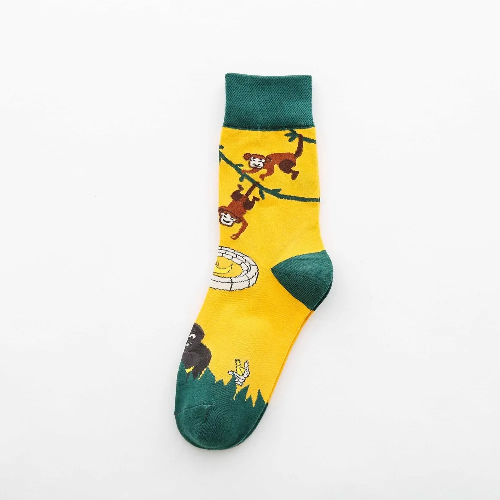 Женский хлопковый ponozky skarpety hombresy mujeres divertidos Halajuku calcetines humored creativos хип-хоп уличный стиль унисекс - Цвет: cs11