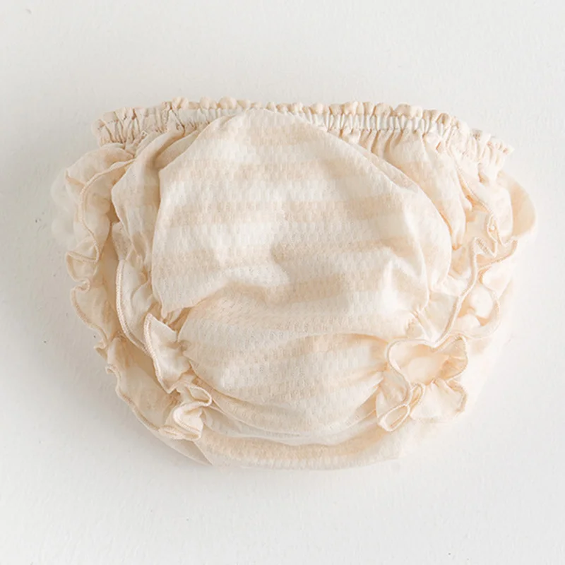 Girls Underwear Children Underwear Girl Fashion Solid Color Lace Cotton Underpants Infant The Diaper Pants Baby Leisure Triangle Pants Child Bread PP