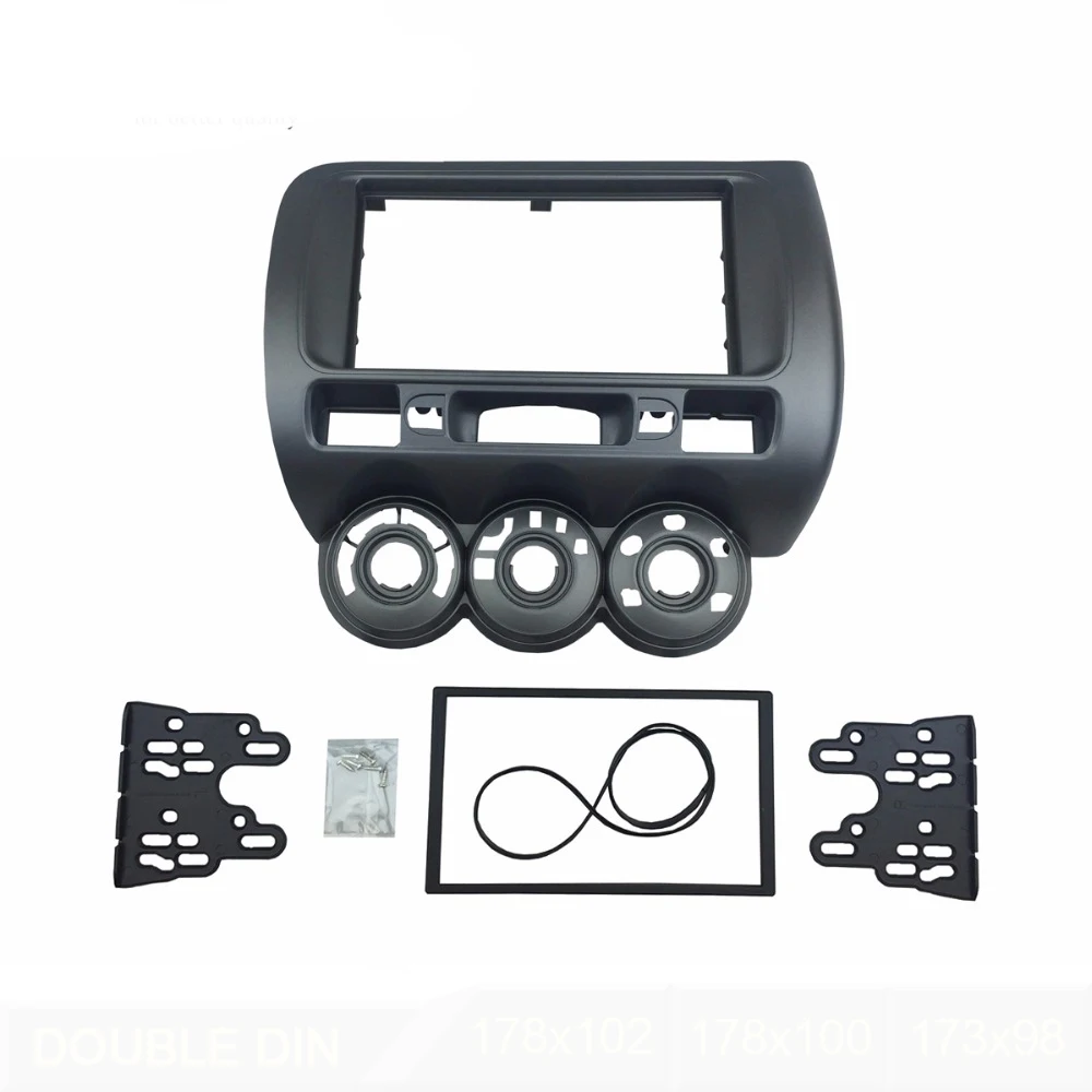 Honda Fit Jazz 2002-2008  ׷ г DVD ġ Ʈ ŰƮ ̽  CD ÷Ʈ  Double Din Radio Fascia