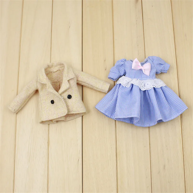 Fortune Days DBS 1/6 Bjd кукла 2 шт. в полоску платье и пальто