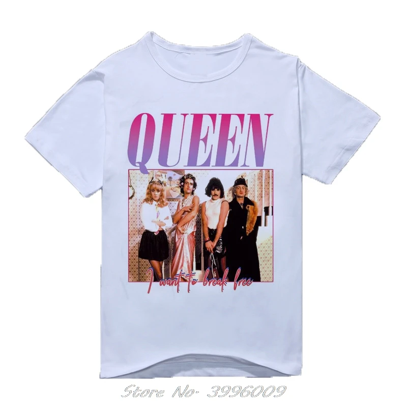 Queen Band T Shirt Men Printing Freddie 