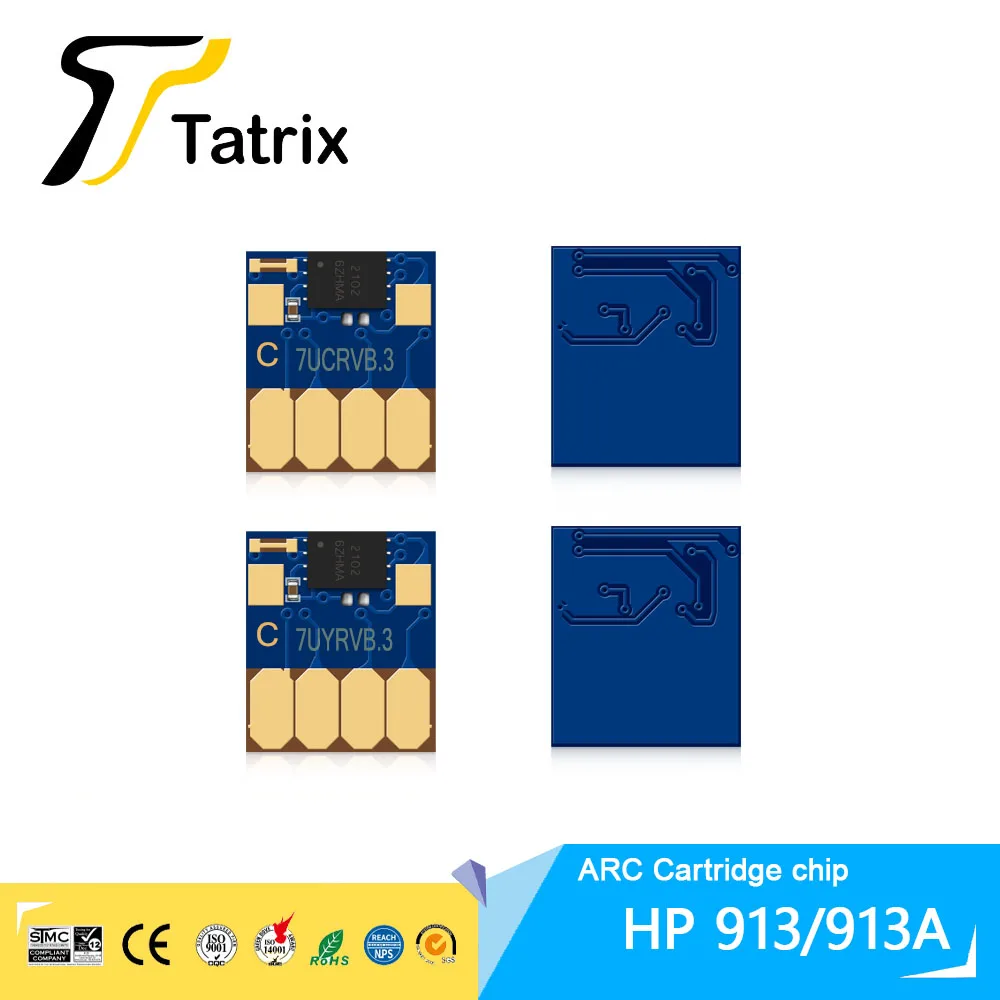 

Tatrix for 913 ARC Chip For HP 913A 913 CISS With Auto Reset Chip For HP PageWide Pro 552dw 352dw 377dw 452dn 452dw 477dn 477dw