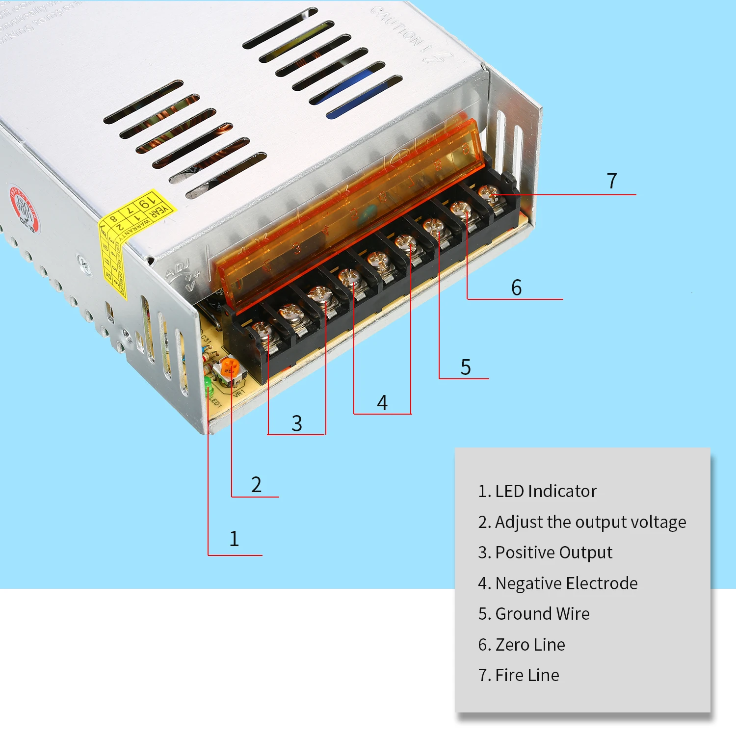 12V 30A DC Универсальный Регулируемый импульсный источник питания 12V 30A 360W светодиодный адаптер передачи 12V Источник SMPS драйвер