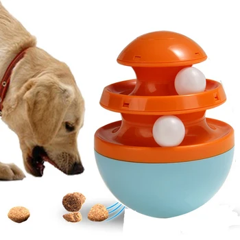

Pet Dog Cat Feeder Toy Fun Tumbler Mouse Leaking Food Balls Pet Educational Toy For Pet Leakage Device Cat Interactive Toys