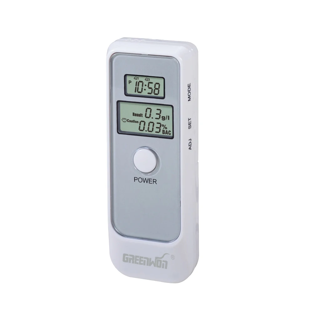 Alcohol Tester Breath Alcohol Tester AT-662 GREENWON Dual LCD Display Digital alcohol breath tester breathalyzer alcohol detector breath meter/tester