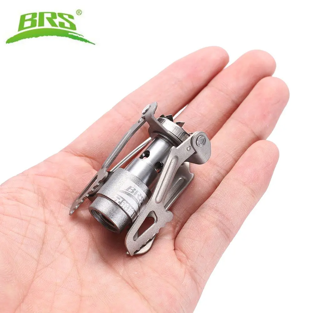 BRS-3000T 25 г 2700 Вт цельные титановые мини-печи для кемпинга, походные складные кухонные газовые горелки, портативная карманная плита
