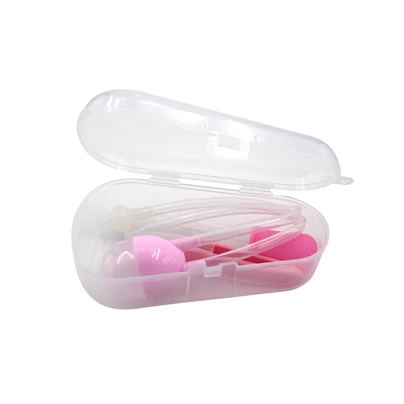 

Baby Feed Medication Utensil Nasal Aspirator Cleaning Tweezers Nursing Care Three-piece Set Catheter Anti-Reflux Silicone Nasal