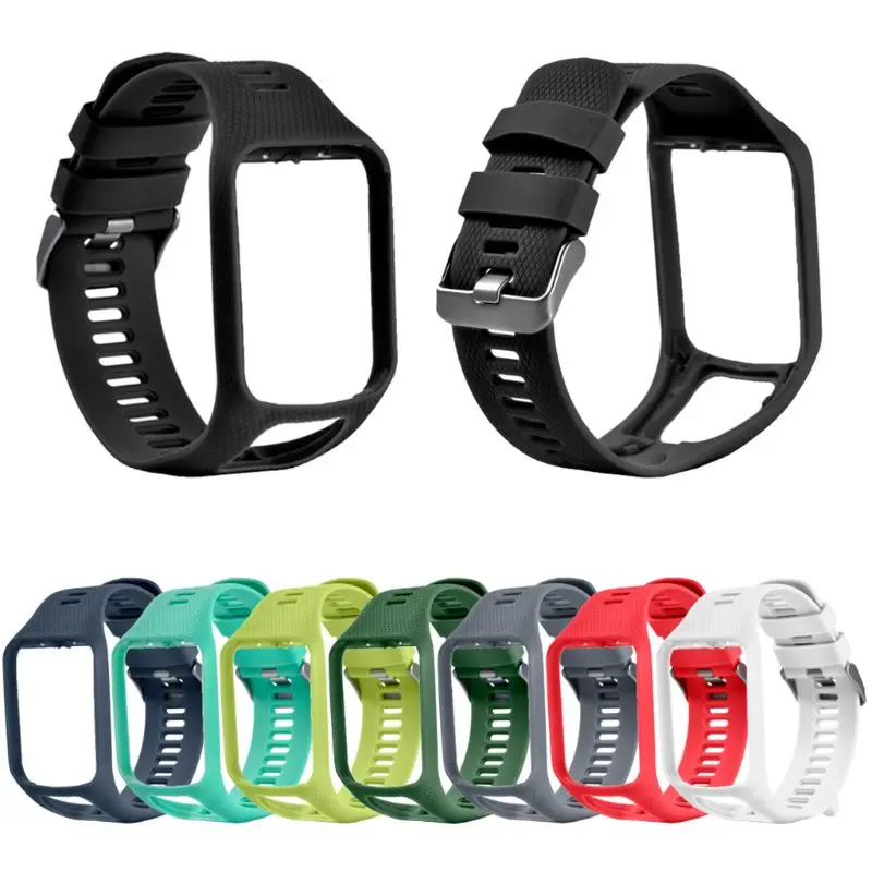 

Soft Silicone Replacement Wrist Band Watch Strap for TomTom Runner 2 3 Spark 3 Golfer 2 Adventurer GPS Smart Watch Accessories