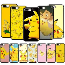 EWAU Пикачу Мягкий силиконовый телефон чехол для iPhone 5 5S SE 6 6s 7 8 plus X XR XS 11 Pro Max