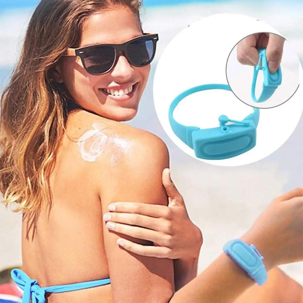 1 Pcs Hand Sanitizer Disinfectant Sub-packing Silicone Bracelet Wristband Hand Dispenser Wearable Hand Sanitizer Dispenser Pumps 1 Pcs Hand Sanitizer Disinfectant Sub-packing Silicone Bracelet Wristband Hand Dispenser Wearable Hand Sanitizer Dispenser Pumps