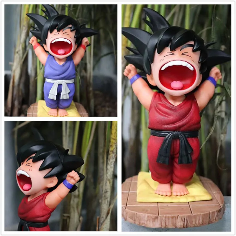 

Dragon Ball Z Action Figure Morning Son Goku Child Figurine Yawn Cute Goku Model Kids Toy Doll Anime DBZ Brinquedos Juguetes