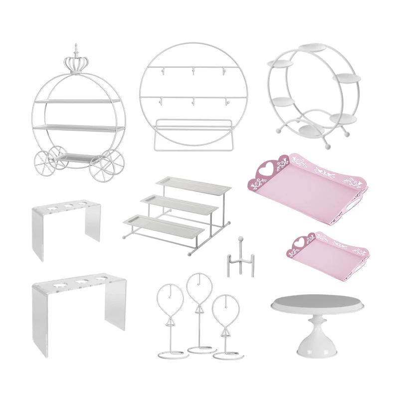 Wedding Cake Stands Sets Donuts Doughnuts Display Holder for Home Party Dessert Table Plates Tray Ice Cream Racks Holder