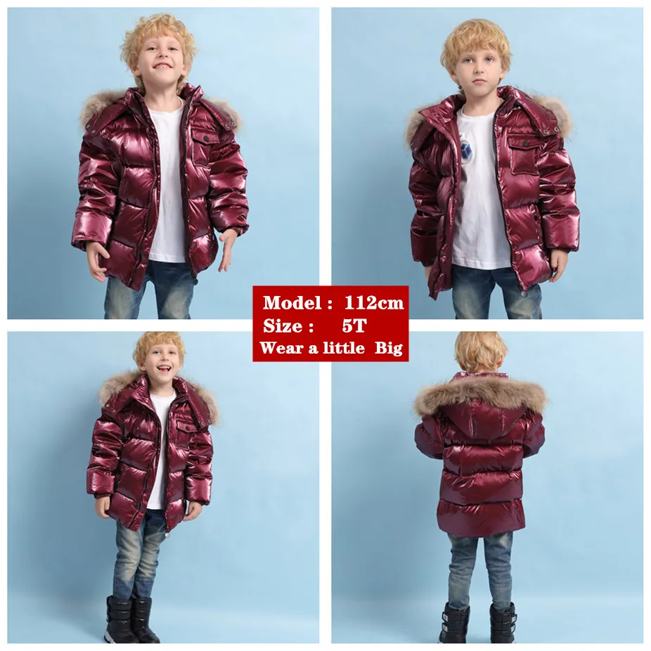 Orangemom Children's White Duck Down Jackets Kids' Outerwear Coats Girls and Boys' Clothing Brand