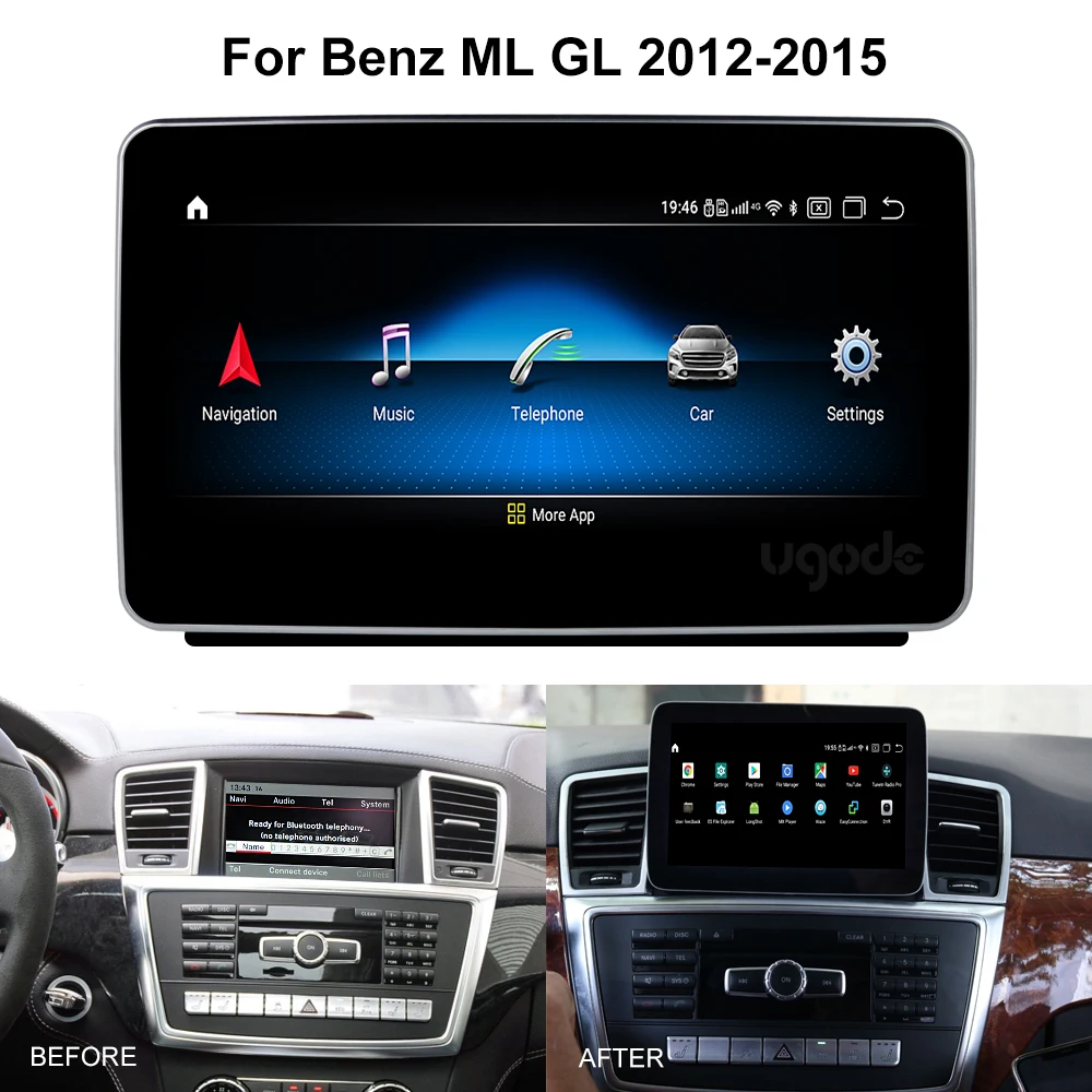 Qualcomm 2012-15 W166 X166 Android 9,0 экран автомобильный gps навигационная мультимедийная система музыкальный видео плеер для Benz ML/CL NTG4.5/4,7