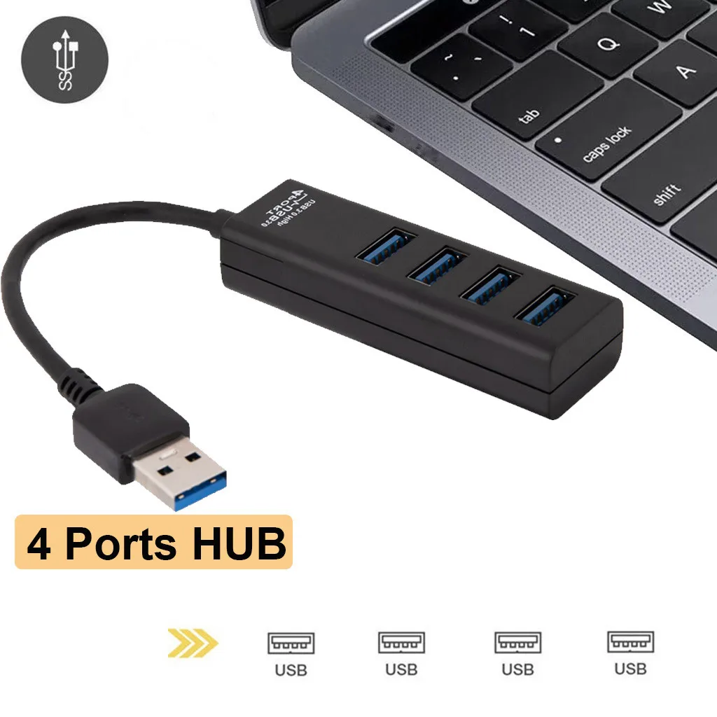 Мощный USB 3 0 концентратор 4 порта Высокоскоростной Type C ридер для Macbook adaptateur