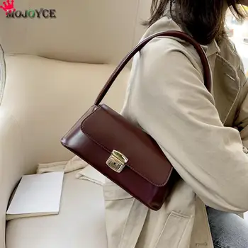 

2020 Classic Women Handbag New Quality PU Leather Fashion Shopping Shoulder Bag Solid Color Vintage Ladies Shopping Totes