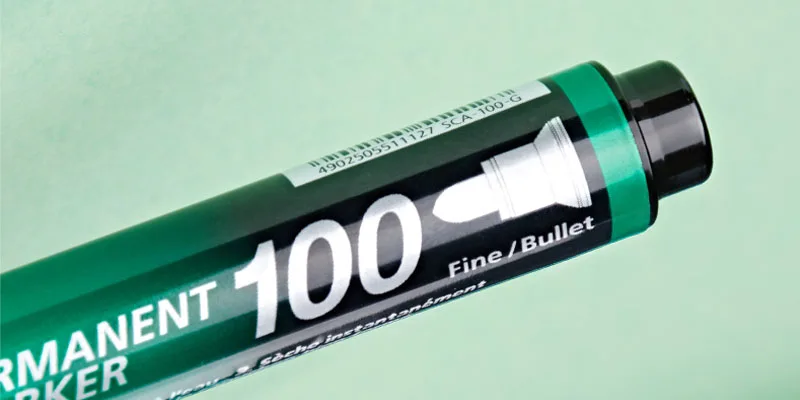 1pcs PILOT Marker SCA-100 Oily Marker Pen Oily Box Head Marker SCA-100 F Tsui Quick-drying ink is not easy to smudge
