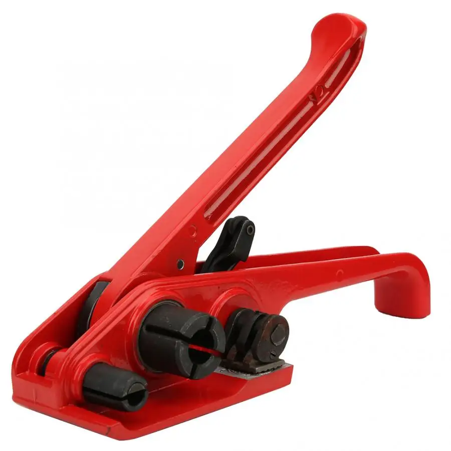 

Manual Tape Strapping Tensioner Red Sealless Combination Tool Binding Tool for 16~19mm PET/PP Tape