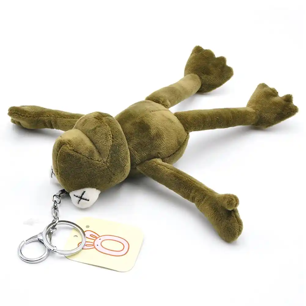 Pluffおかしい漫画カエルぬいぐるみキーチェーンリングキーホルダーポルトに0から音部記号ペンダントソフトぬいぐるみ動物のおもちゃ子供3歳 Plush Keychains Aliexpress