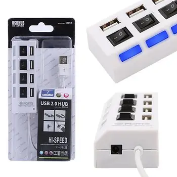 

USB 3.0 HUB 2.0 HUB Multi USB Splitter 4 Ports USB2.0 Hab Use Power Adapter USB3.0 Hub with Switch For PC Computer Accessories