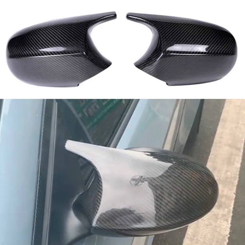 

2xMirror Cover E90 Car Side Door Rearview Side Mirror Cover Cap For BMW E90 E91 2005-2007 E92 E93 2006-2009 M3 Style E80 E81 E87
