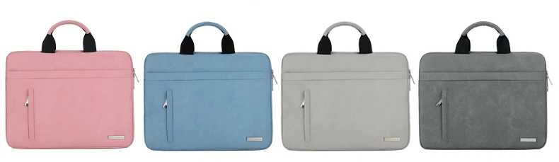 Pu Leather Laptop Bag 12 13.3 14 15.6 inch Waterproof Notebook HandBag Carry Case Sleeve For Macbook 13 Briefcase Sleeve