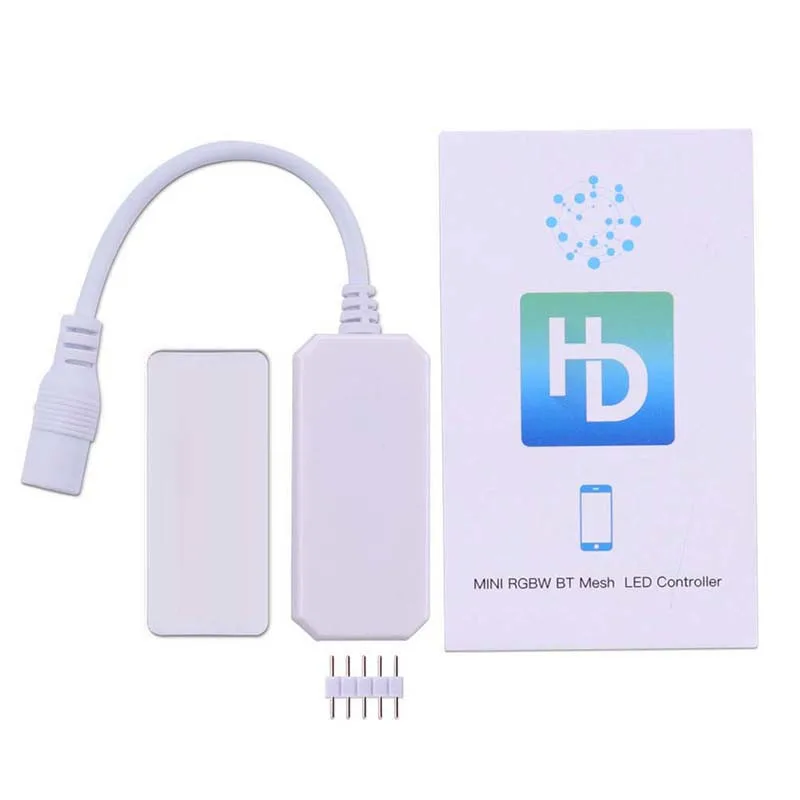 Умный свет RGBW светодиодный мини-контроллер с Bluetooth сетевой интеллектуальный контроллер приложения для RGBW светодиодные полосы света DC12-24V - Комплект: Набор1