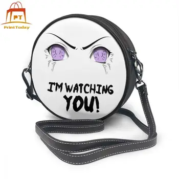 

Sasuke Sharingan Shoulder Bag Sharingan Byakugan Eye Im Watching You Leather Bag Mini High quality Women Bags Travel Round Purse