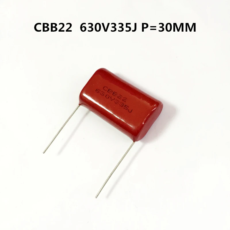 CBB22 Металлизированный полипропиленовый конденсатор 630v335j 3 мкФ p30mm 335j630v |