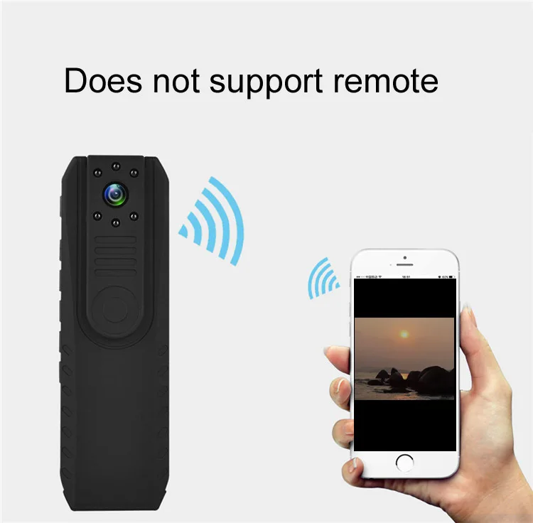 1,5 дюймовый экран, беспроводная WiFi камера, ночное видение, мини DV с Novatek 96650, Полицейская Карманная камера, циклический рекордер, мини DVR