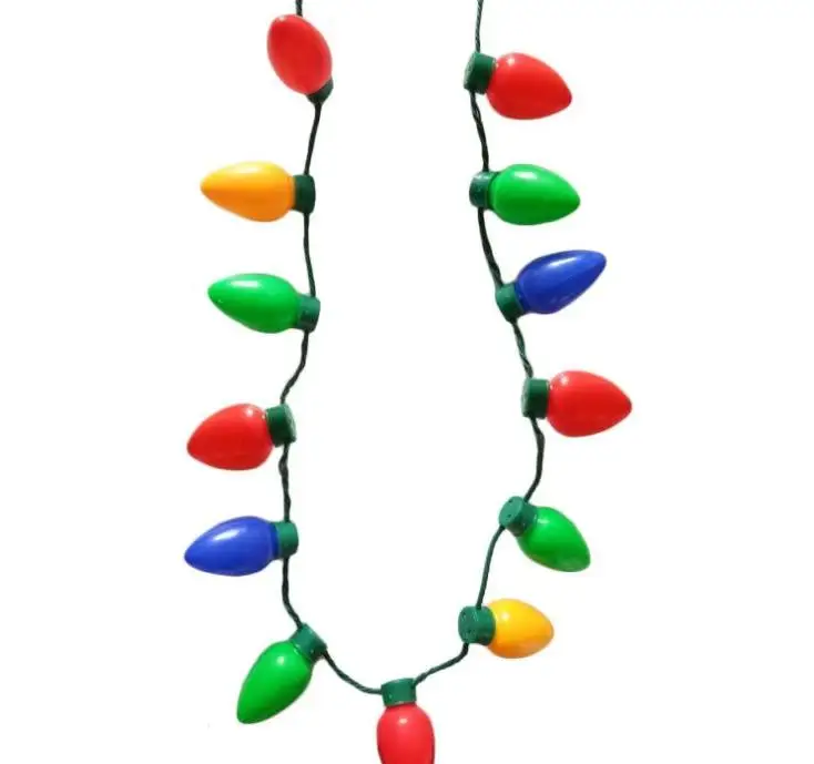 

Мигающий светодиод Рождество лампочка светодиодное ожерелье светильник со шнуровкой вечерние свадебные сувениры лучший вечерние светильник s ожерелье рождественские украшения 13 лампы оптом