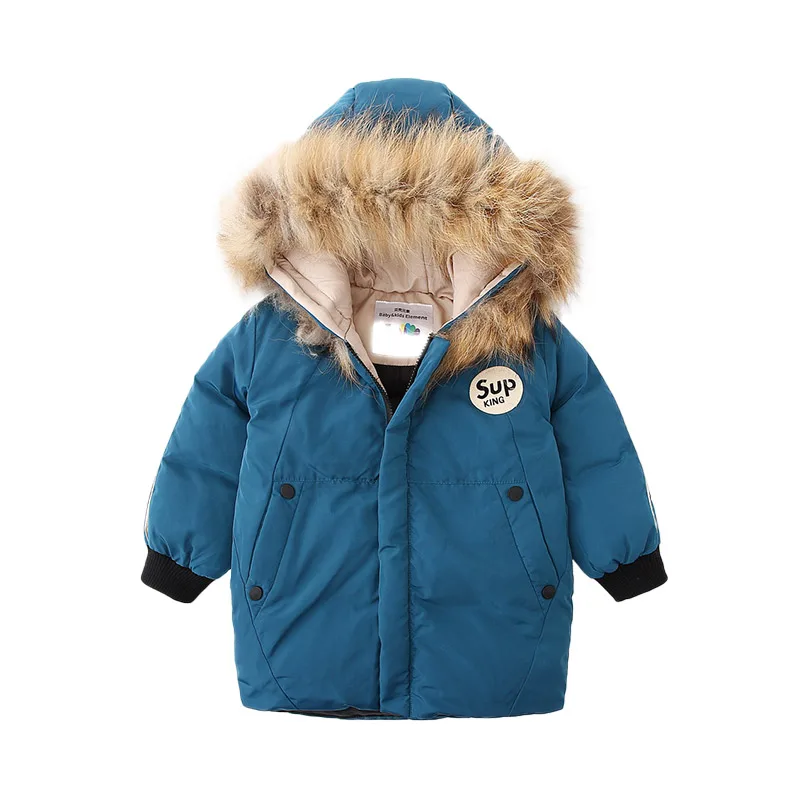 

Fashion Baby Hooded Cotton Thick Warm Coats Parkas 2019 Fashion Winter New Boys Thickened Coat Outerwear Children's Clothing