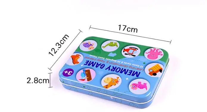 Новые деревянные игрушки montessori железный ящик шахматы на запоминание игрушки раннего развития