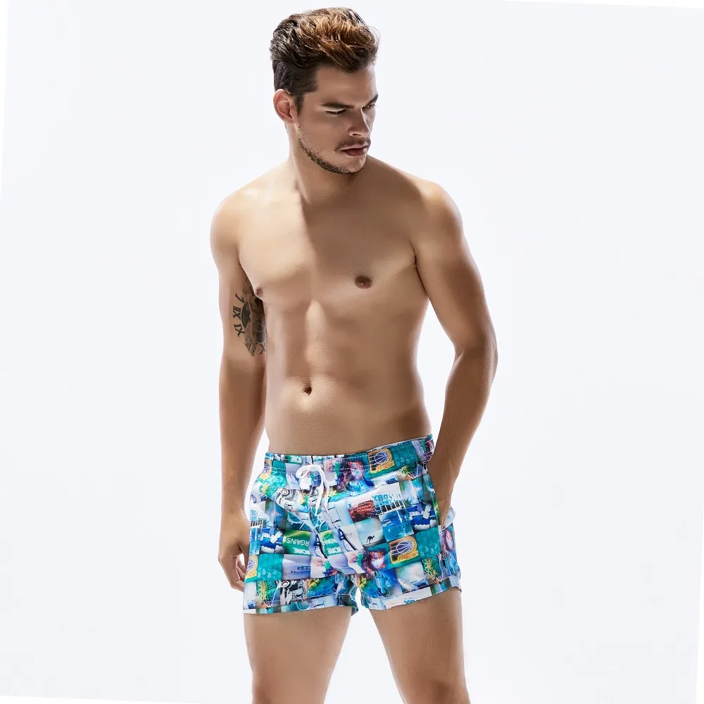 Sunga short masculina de secagem rápida, sunga