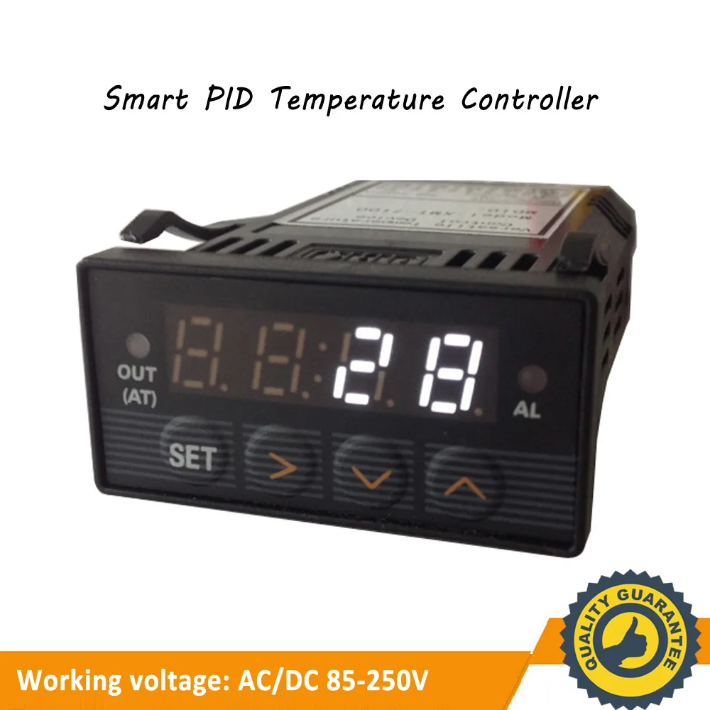 Intelligent PID Temperature Controller Thermostat, Digital Display, Industrial Use, 1300°C Capacity, 48x24mm