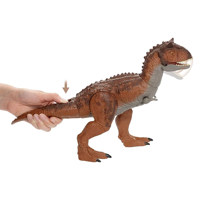 Jurassic Carnotaurus Child Toy Dinosaur Control Conquer World Movie Authentic Detail Primal Attack Sounds Movable Joints 3