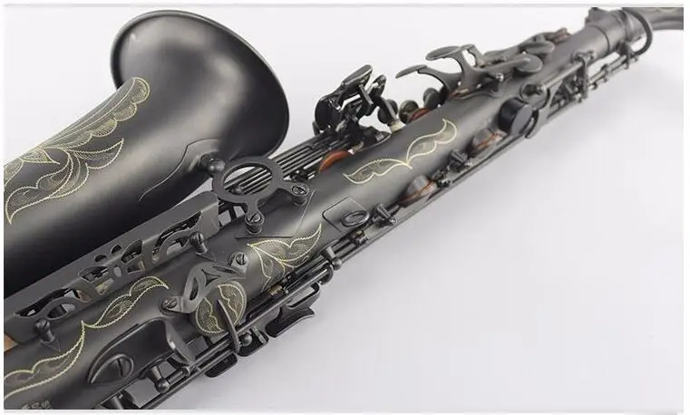 Professional Musical Instruments SUZUKI Alto Saxophone E Flat Matte Black Nickel Plated Surface Sax For Students