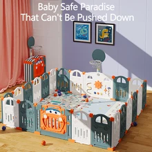 Barrière de sécurité, parc de jeu pour enfants, clôture de protection antidérapante, tapis rampant à la maison, lit et sol, jouet à double usage