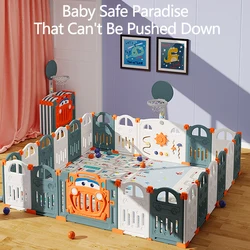 Barrière de sécurité, parc de jeu pour enfants, clôture de protection antidérapante, tapis rampant à la maison, lit et sol, jouet à double usage 